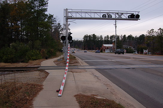 Damaged Crossing Gate