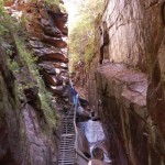 Flume Gorge in Franconia Notch State Park, New Hampshire.