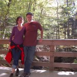 Kelly and Me on Ridge Trail, Flume Gorge.