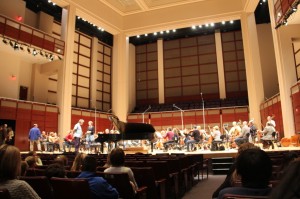 Symphony rehearsal