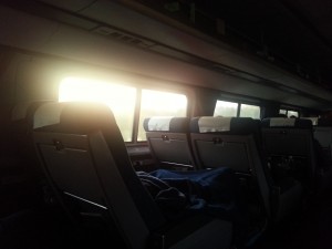 Waking up to a Florida sunrise on Amtrak's southbound Silver Star