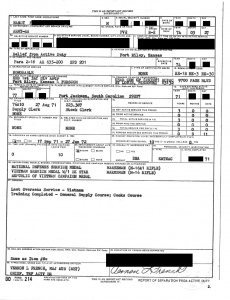 Pvt. Hardy's DD-214 (redacted)