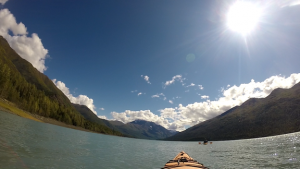 Kayaking at Eklutna Lake