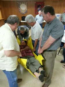 Oakwood CERT members learn victim extraction techniques