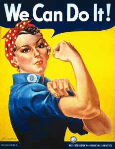 Does Rosie the Riveter have a doppelganger at Seaboard Station?