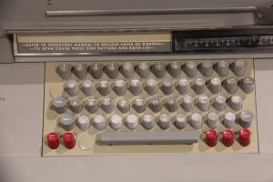 A teletype keyboard at the Living Computer Museum, Seattle, WA